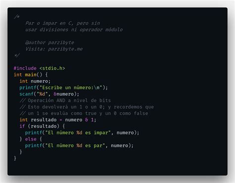 Número Par O Impar Sin Usar Divisiones Ni Operador Módulo En C Hot Sex Picture