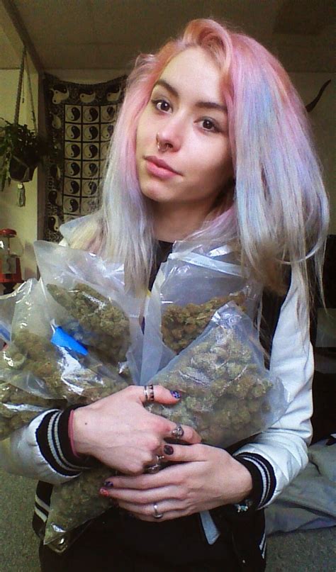 Girls Getting Wasted Photos Of Hot Stoner Chicks Posing With Pot Weed