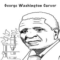 George Washington Carver Bible Coloring Page Coloring Pages