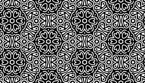 Monochrome Pattern With Flowers Stock Vector Illustration Of Pattern