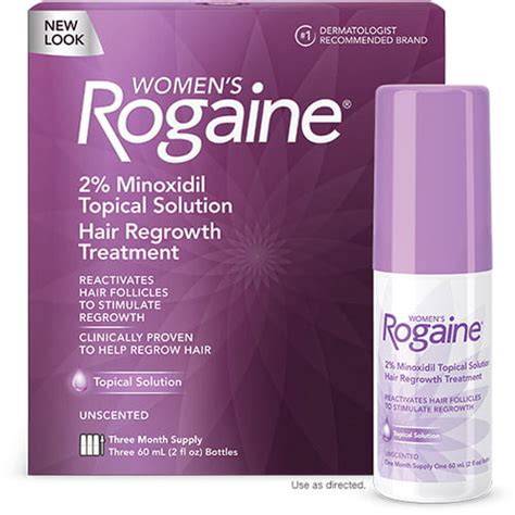 Rogaine Womens Hair Regrowth Treatment Topical Solution Three Month