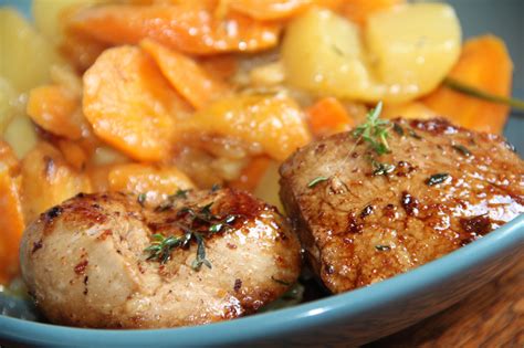 GRENADINS DE VEAU AU MIEL ET AU VINAIGRE BALSAMIQUE ET LEUR COCOTTE DE