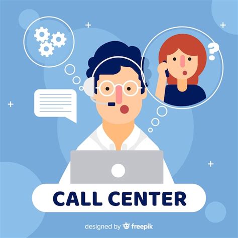 Call Center Vector Gratis