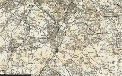 Historic Ordnance Survey Map Of Croydon 1897 1902