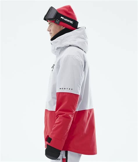 Montec Fawk 2021 Mens Ski Jacket Light Greyred