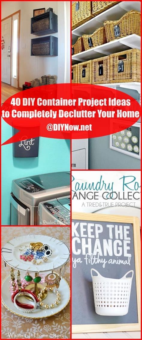 40 Diy Container Project Ideas To Completely Declutter Your Home