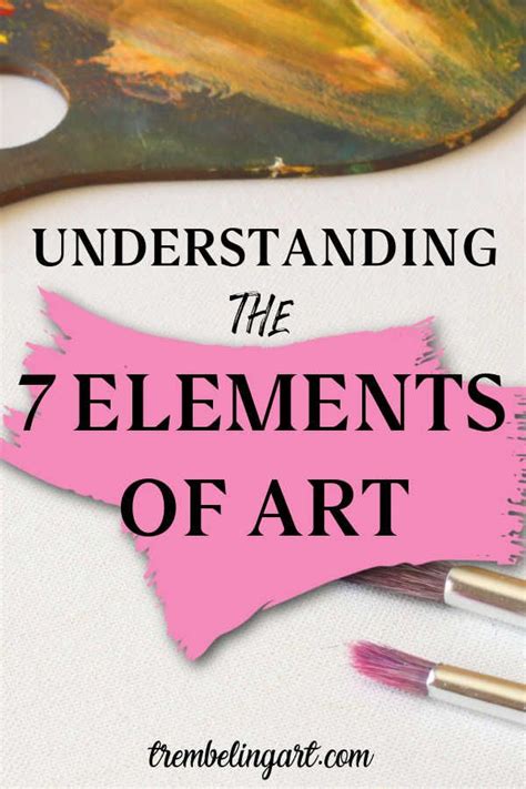 The Elements Of Art Are Lines Shapes Colors Values Spaces And