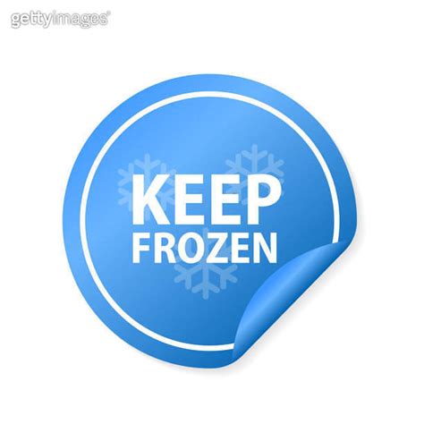 Keep Frozen Sticker Keep Frozen Label Keep Frozen Badges For
