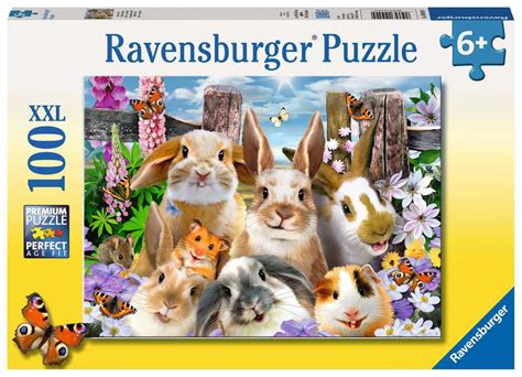 Ravensburger Rabbit Selfie Xxl 100pc Jigsaw Puzzle Childrens Puzzles