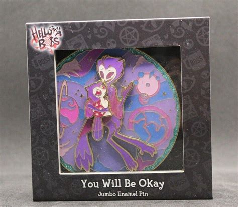 Helluva Boss Stolas You Will Be Okay Octavia Jumbo Enamel Pin On My