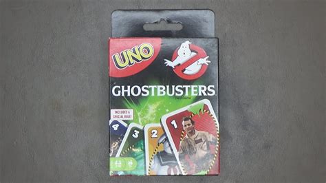 Uno Ghostbusters Card Game Opening Youtube
