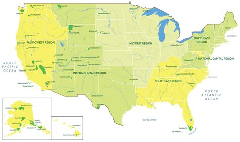 Map Of Us National Parks Metro Map