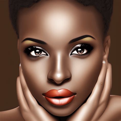 Beautiful Light Skinned African Woman · Creative Fabrica