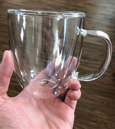 Cups Mugs And Saucers Clear Glasses With Handle Double Walled Glass
