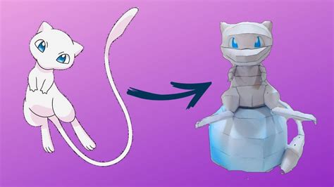 How To Make Your Paper Mew Pokemon Youtube