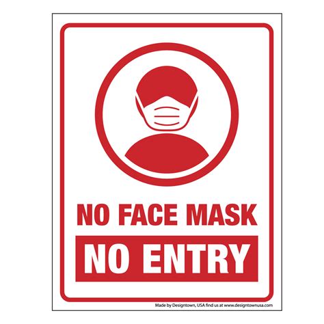 Find & download the most popular no entry sign vectors on freepik free for commercial use high quality images made for creative projects. No Face Mask No Entry Signs For Windows & Walls - Regular ...