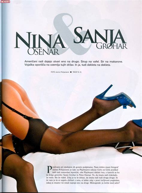 Naked Sanja Grohar In Playboy Magazine Slovenia