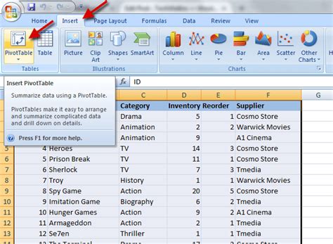 Microsoft Office Pivot Table Tutorial Createholden