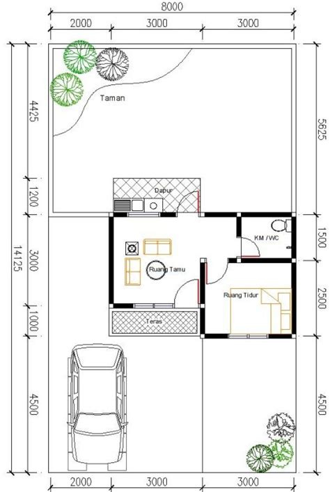 Berisi informasi tentang desain rumah minimalis | eksterior, interior, lantai 1, 2, 3 type 36, 45, 54, 60, 120, model, dapur, ruang tamu, kamar tidur, cat. Desain Interior dan Gambar Denah Rumah Minimalis Tipe 21