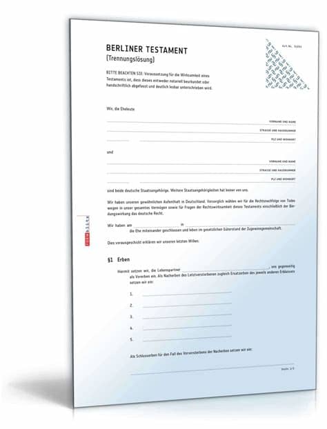 Testament vorlage anfordern und sofort herunterladen: Vorlagen für 10 verschiedene Testamente: Muster zum Download