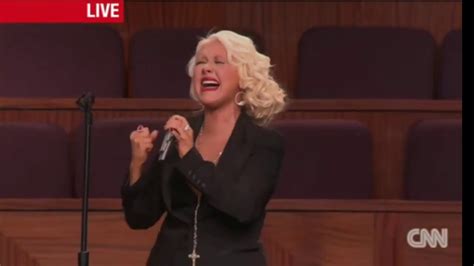 Christina Aguilera At Last Live Etta James Funeral Jan2012 Youtube