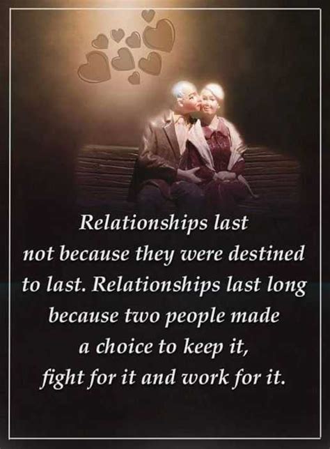 Relationships Quotes Relationships Last Long Two People Made Choice