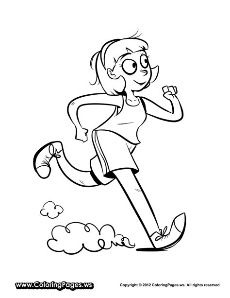 Running Track Coloring Pages Coloring Coloring Pages