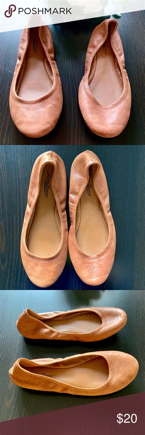 Lucky Brand Emmie Leather Ballet Flats Size 8 Leather Ballet Flats