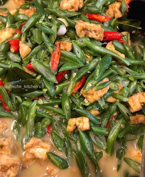 Sedapnya sup kepala ikan rasanya seger dan aromanya mengundang selera. SAYUR BUNCIS TAHU MASAK SANTAN | Resep