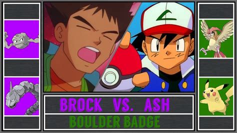 Ash Vs Brock Pokémon Sunmoon Boulder Badgepewter Gym Youtube