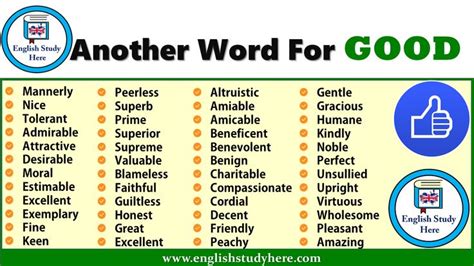 Ways To Sayanother Word For Good