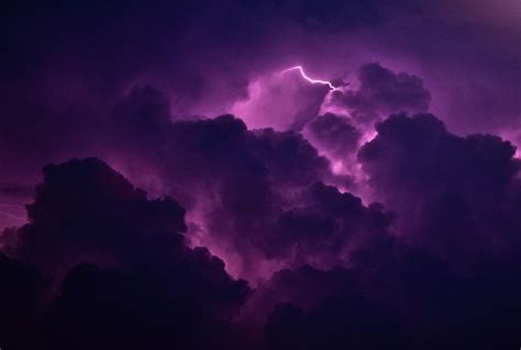 Purple Lightning Amazing Lightning Photo Thunderstorm Thunder Cloud