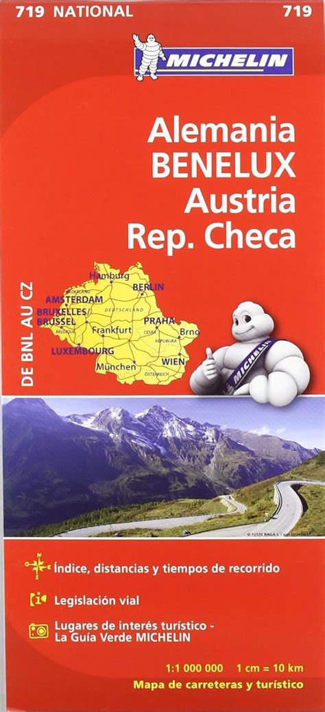 Mapa National Alemania Benelux Austria Rep Checa Mapas National Michelin Vvaa Vvaa