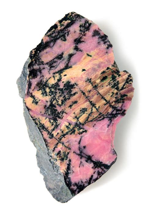 Rhodonite Mineral Pattern Stock Image Image Of Macro 45343589