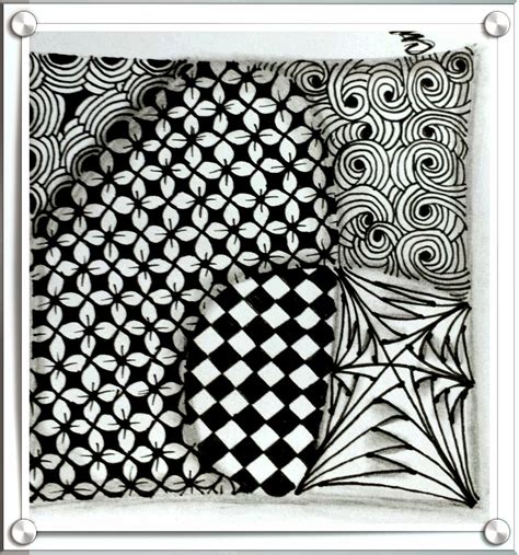 Wondering Mindfield Arts: Zentangle Tile #17: Tangle Patterns String ...