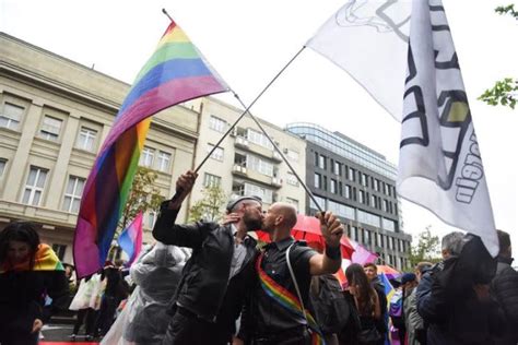 police clash with right wing protesters at lgbtq march in serbia