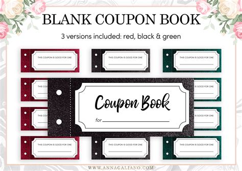 Printable Coupon Book Template Blank Vouchers Best Friends | Etsy