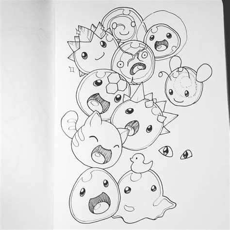 Printable slime rancher coloring pages. Renée Murat🌹🌼 on Twitter: "3) Slime. Of course I had to ...