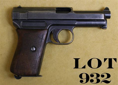 Mauser Model 1914 Semi Auto Pistol 765mm Cal 3 12 Barrel Blue