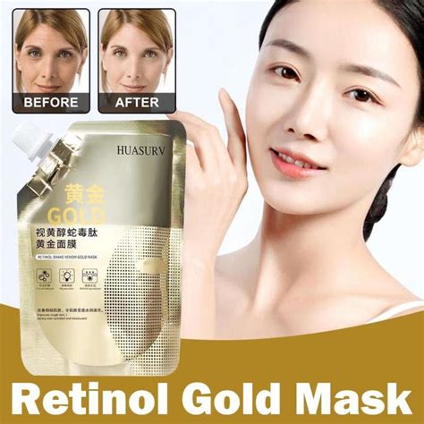 Retinol Snake Venom Peptide Gold Mask Moisturizing Skin Care Clear