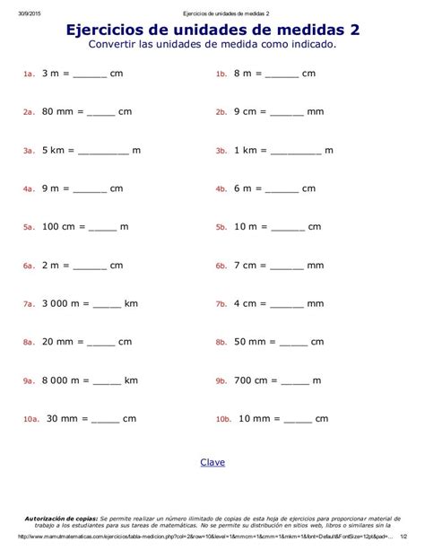 Fisiymates Ejercicios De Conversion De Unidades De Medida Images