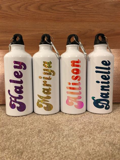 Personalized Water Bottle Custom Name Bottle Customized Name Etsy