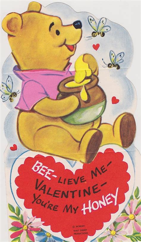 9 Vintage Disney Valentine's Day Cards | Disney valentines, Vintage