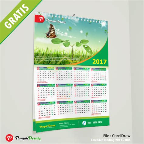 Jasa desain kalender berkualitas dan cepat dalam 3 hari. Desain Kalender Dinding 2017 006 Ukuran A3 12 Bulanan ...
