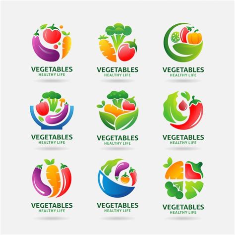 Premium Vector Collection Of Vegetables Logo