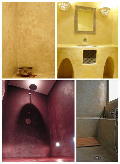La salle de bains ne sera plus jamais un espace purement fonctionnel où l'on ne s'arrête qu'un quart d'heure. Peinture : appliquer du tadelakt - Rénovation et Décoration