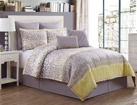 Yellow And Grey Comforter Sets And Bedding
