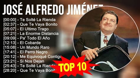 José Alfredo Jiménez 2023 10 Grandes Exitos Te Solté La Rienda Que