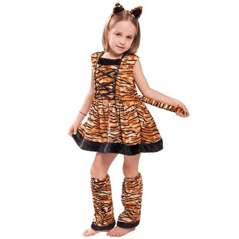 Tiger Girl Child Animal Halloween Costume Cosplay Costumes Aliexpress
