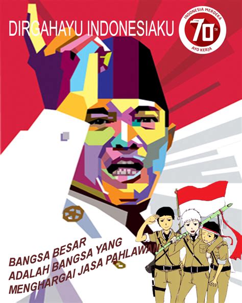 Poster Kemerdekaan Indonesia 10 Contoh Desain Poster Hut Kemerdekaan